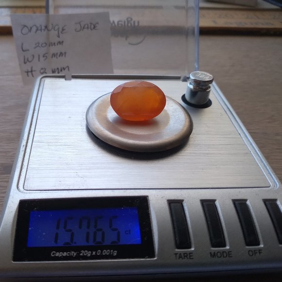 Imported orange Taiwan jade natural gemstone